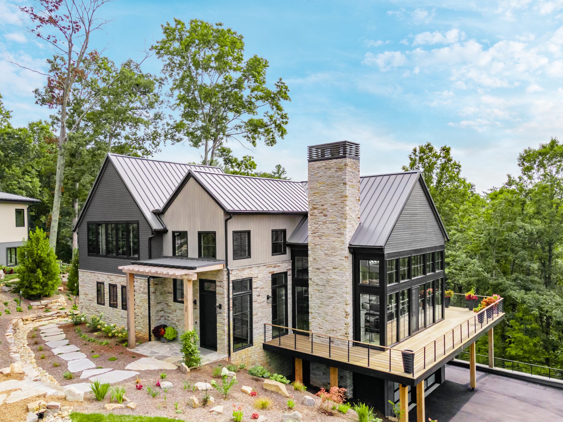 Asheville Custom Home Builders - exterior deck by Osada Construction