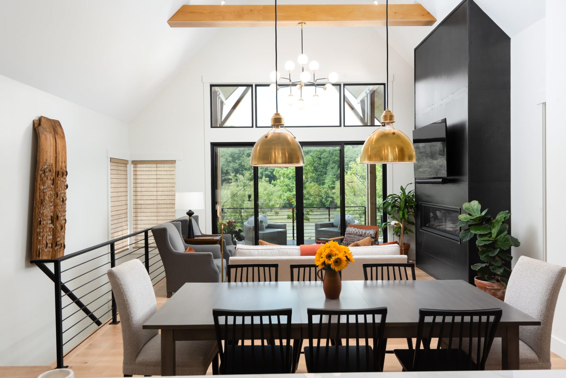 Olivette Custom Home Builder dining area by Osada Construction