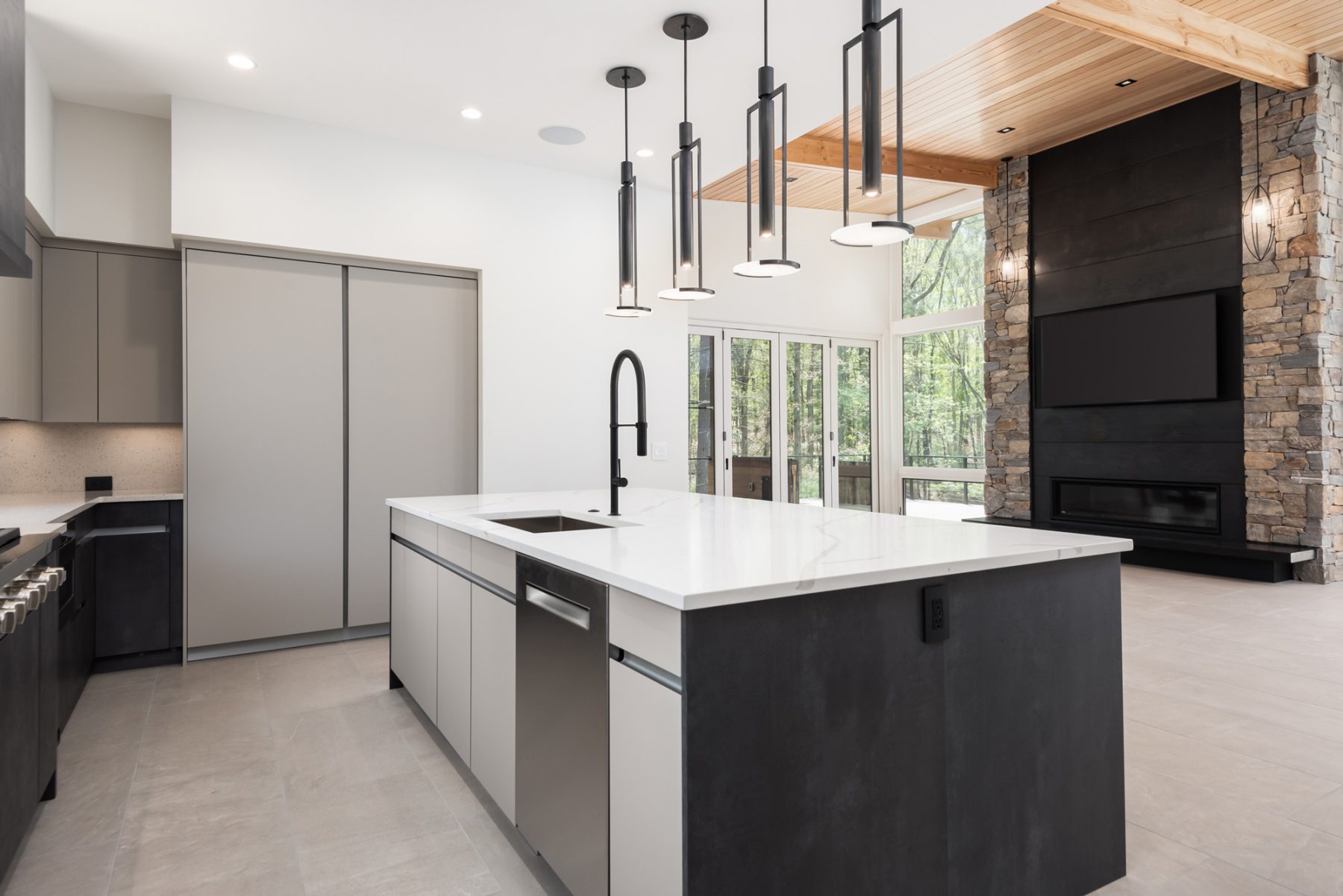 The Ramble Custom Home Builder kitchen area by Osada Construction