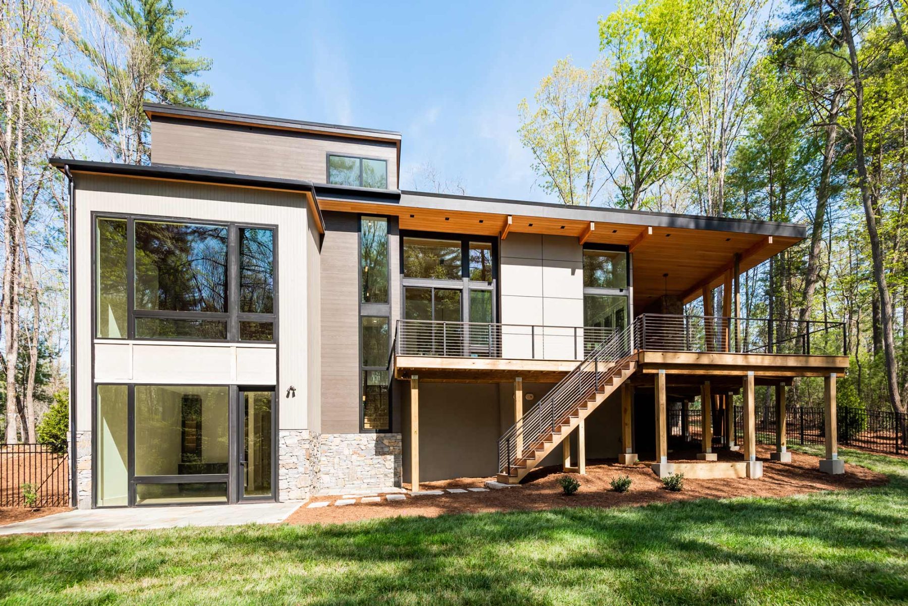 The Ramble Custom Home Builder exterior rear elevation by Osada Construction