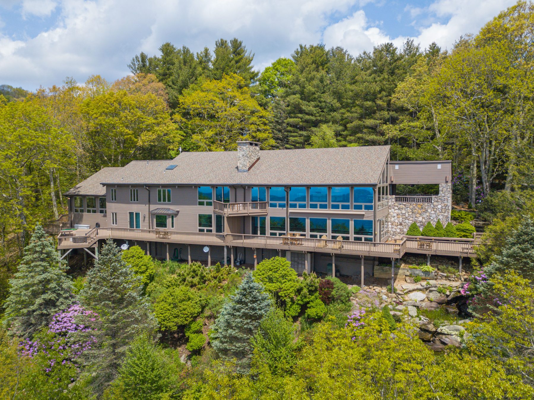 Asheville Midcentury Renovation - before rear exeterior by Osada Construction