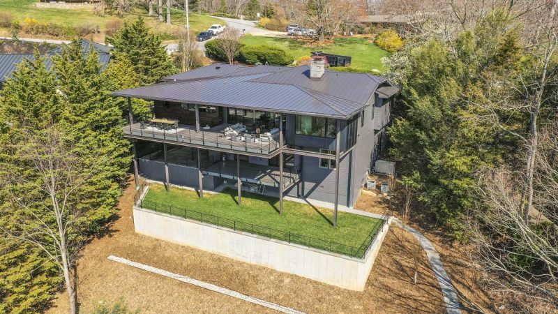 Modern Asheville Renovation after rear elevation by Osada Construction