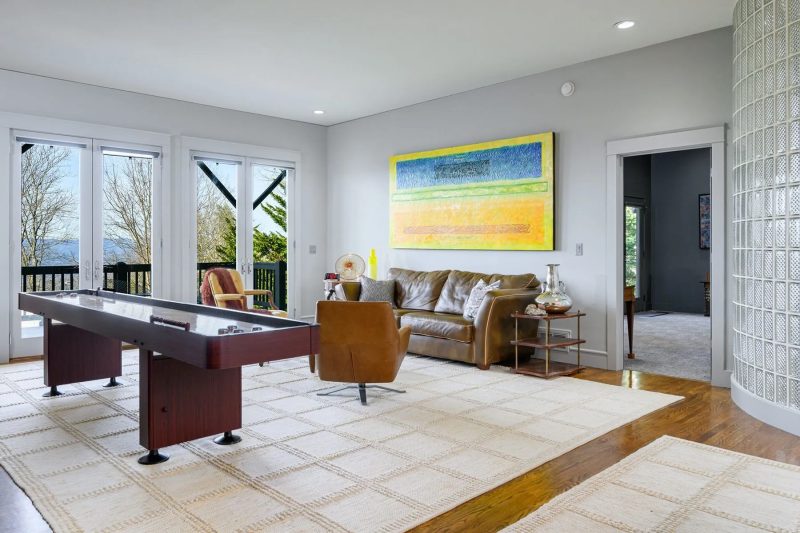 Modern Asheville Renovation before family room by Osada Construction