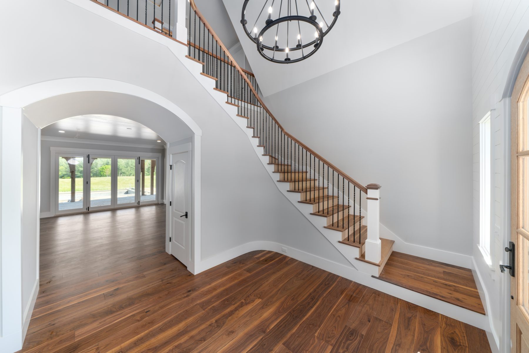 Asheville Mountain Valley Estate foyer by Osada Construction