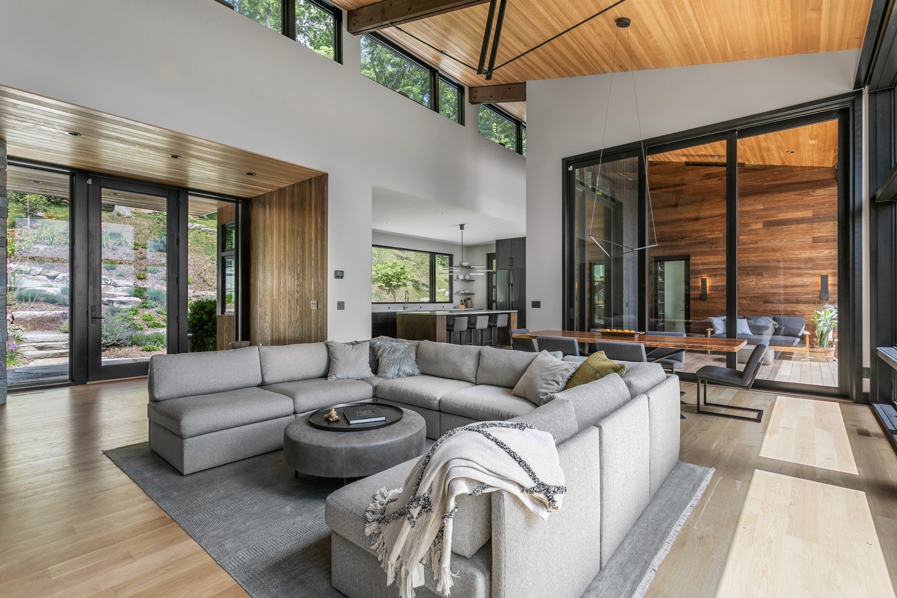 Custom Home Featured On Dwell - Interior Living Room View by Osada Construction