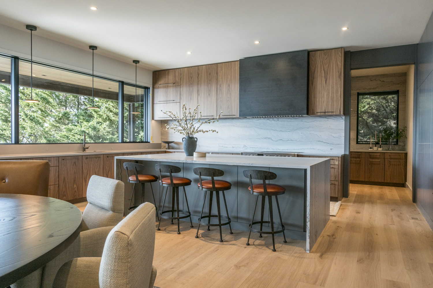 Modern Asheville Renovation- sleek and classic elements combine to create a modern design and whole house renovation by Osada Construction.