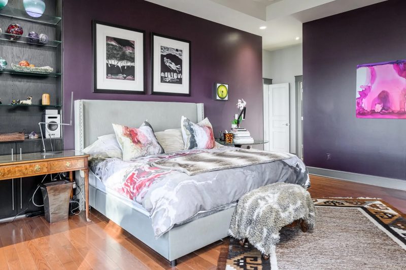 Modern Asheville Renovation before owners bedroom by Osada Construction