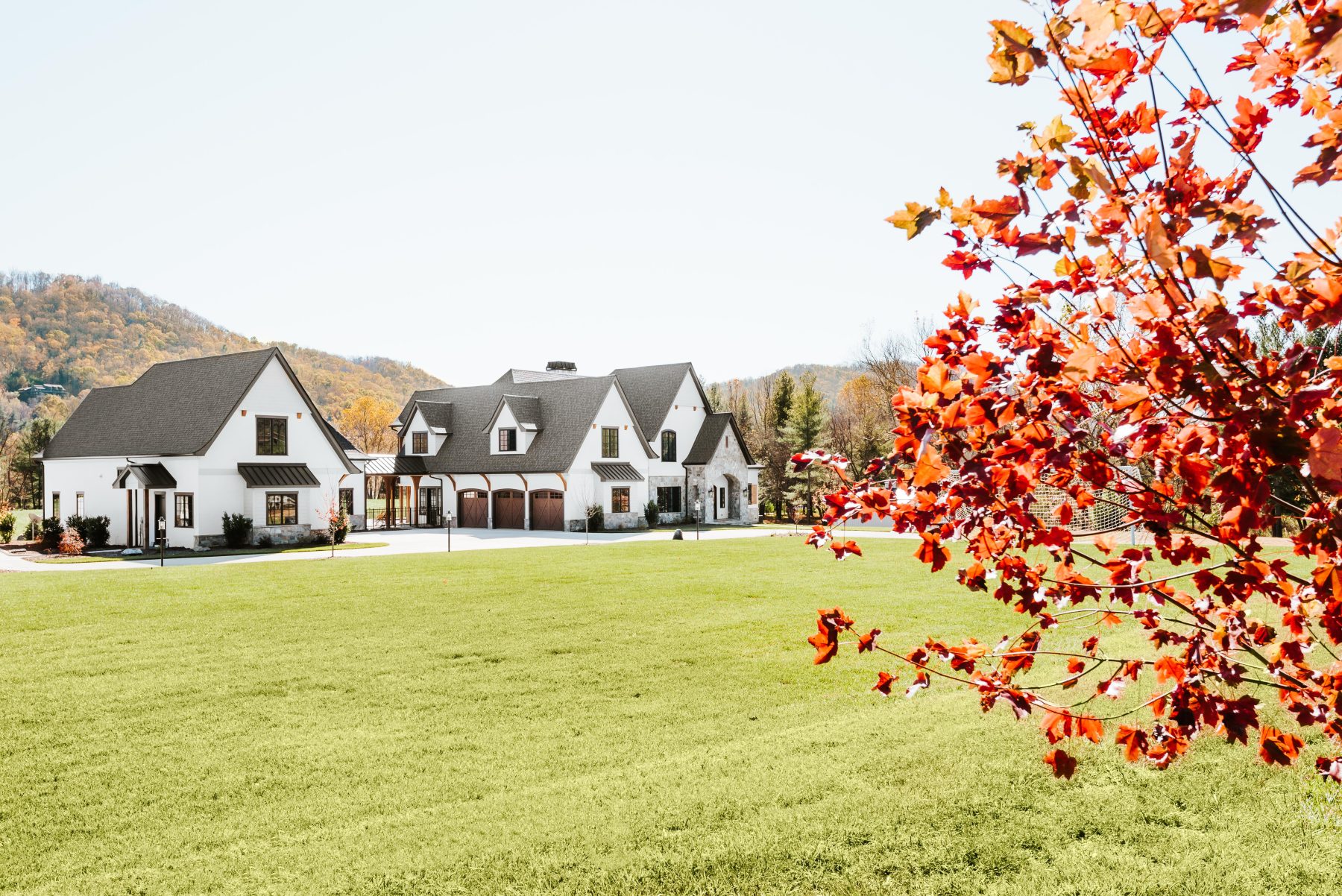 Asheville Mountain Valley Estate fall by Osada Construction