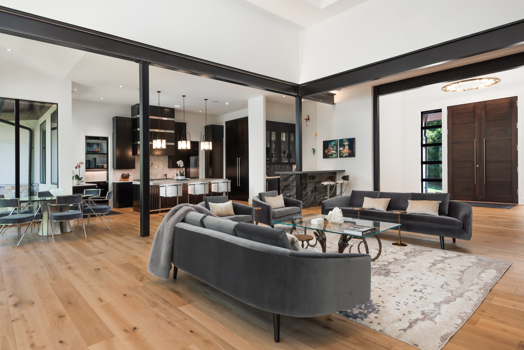 Modern Home Builder Asheville by Osada Construction living area