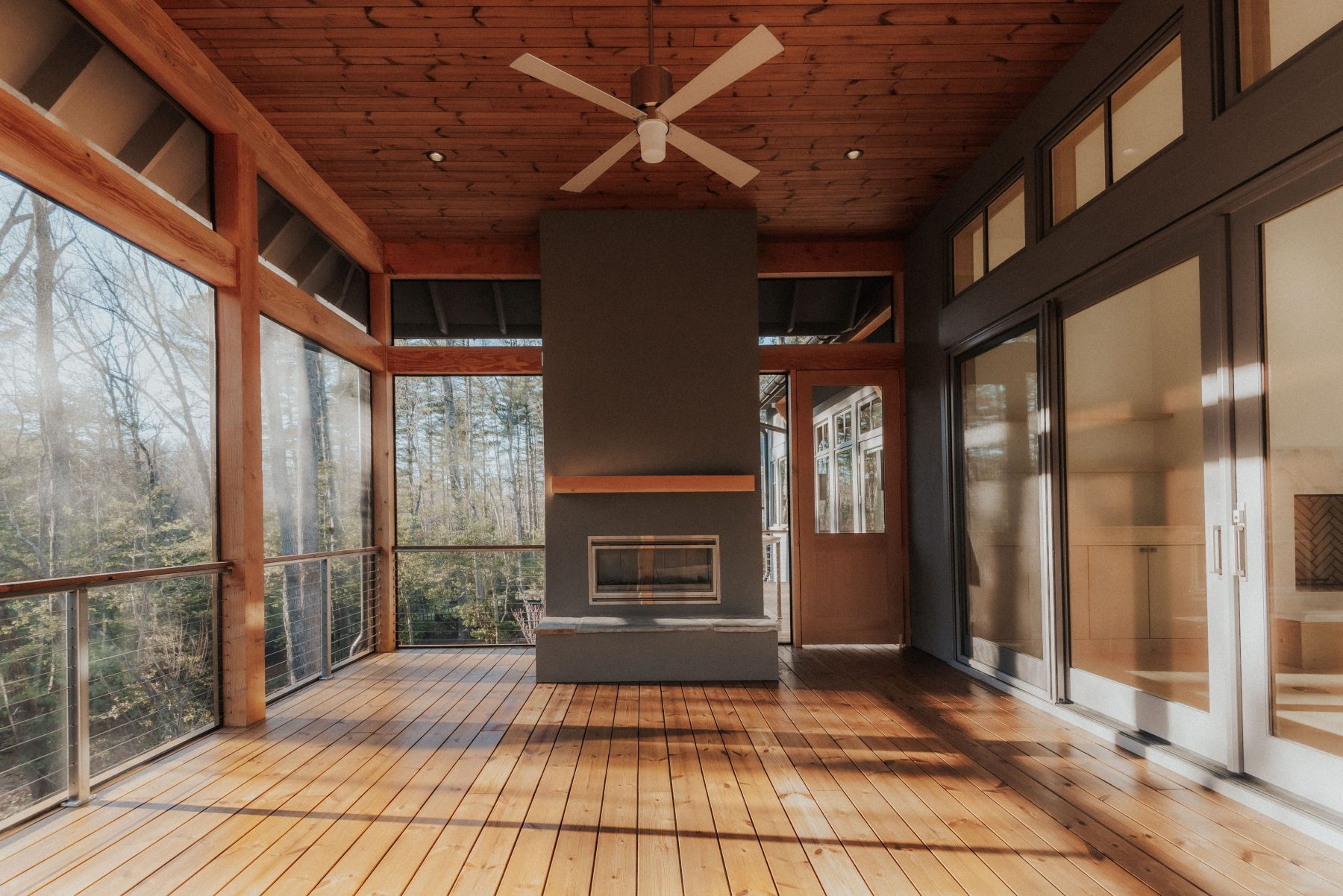Asheville Builders in The Ramble screen in deck by Osada Construction